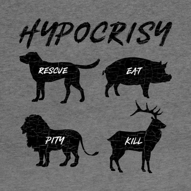 'Hypocrisy' Funny Vegan Vegetarian by ourwackyhome